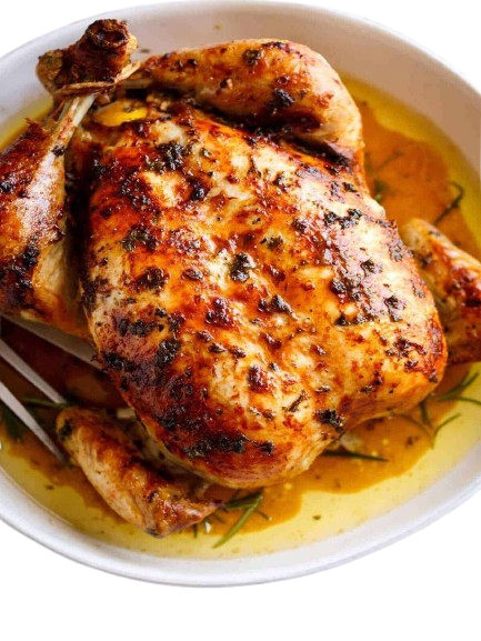 Garlic Butter whole marinated lechon chicken